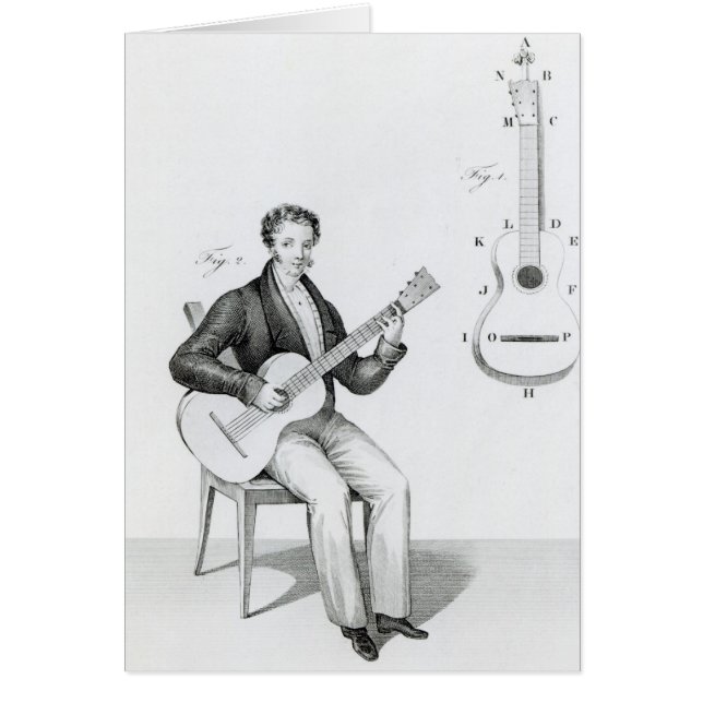 Guitar Hälsningskort (Framsidan)