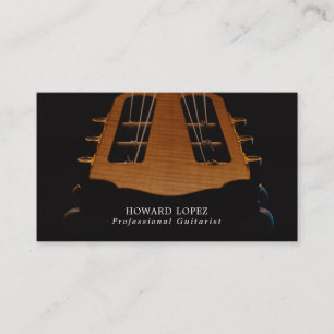 Guitar Head, Guitarist, Professionell Musician Visitkort