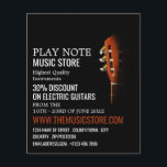 Guitar Head, Musical Instrument Store Flygblad<br><div class="desc">Guitar Head,  Musical Instrument Store Advertising Flyers by the Affärskort Store.</div>