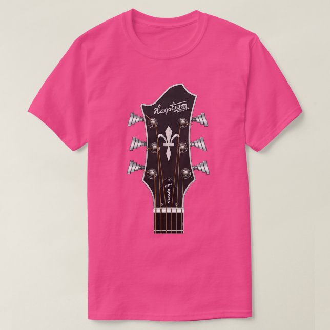 GUITAR HEADSTOCK ART HAGSTROM ULTRA SWEDE T SHIRT (Design framsida)
