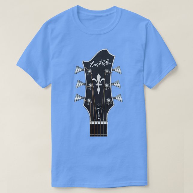 GUITAR HEADSTOCK ART HAGSTROM ULTRA SWEDE T SHIRT (Design framsida)