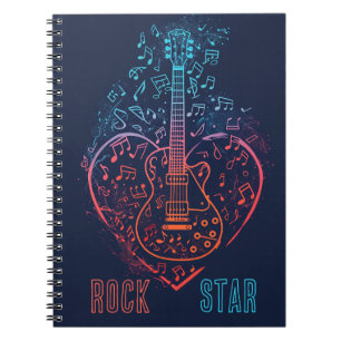 Guitar Heart Anteckningsbok