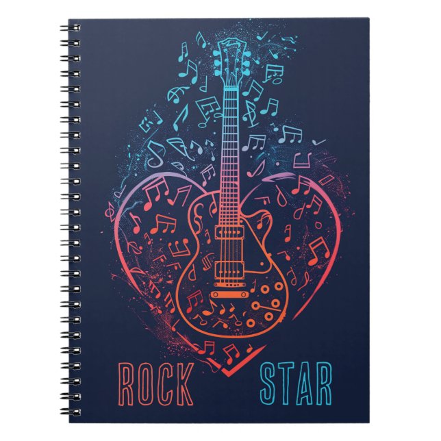 Guitar Heart Anteckningsbok (Framsidan)
