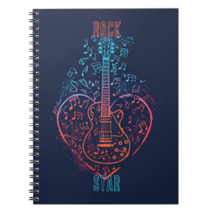 Guitar Heart Anteckningsbok