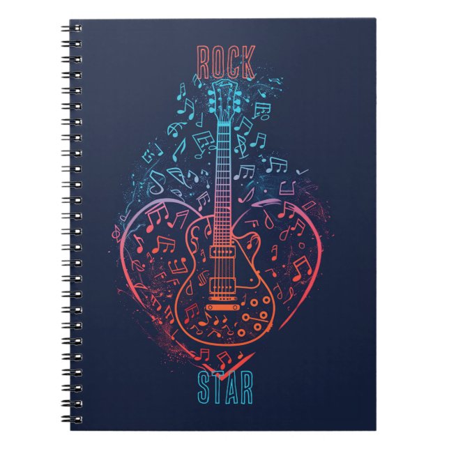 Guitar Heart Anteckningsbok (Framsidan)