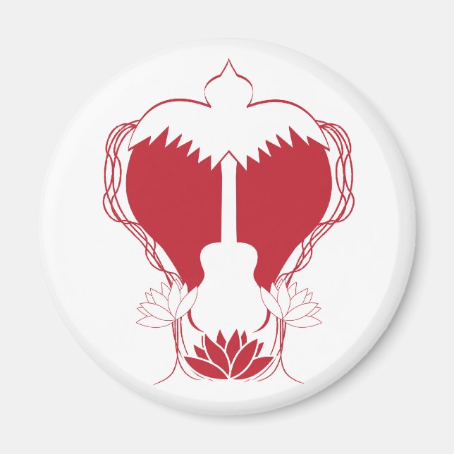 Guitar Heart Spirit Magnet (Framsidan)