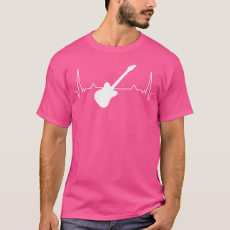Guitar Heartslag Electric Guitar Acoustic Guitar G T Shirt