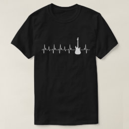 Guitar Heartslag Gifts Electric Guitar Älskare T Shirt