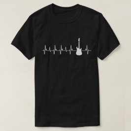 Guitar Heartslag Gifts Electric Guitar Älskare T Shirt