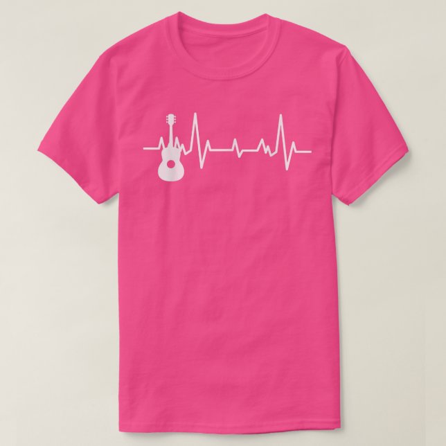Guitar Heartslag Guitar Musician Guitar P T Shirt (Design framsida)