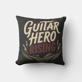 Guitar Hero Rising Vintage Rock Music Graphic Tee Kudde