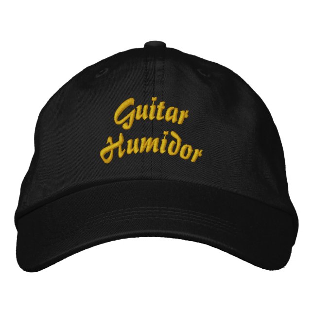Guitar Humidor Broderad Keps (Framsida)