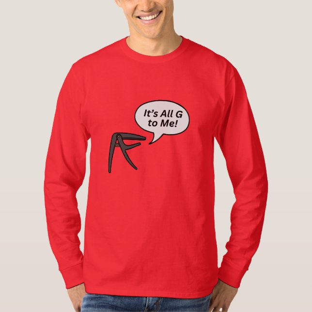 Guitar Humor T Shirt (Framsida)