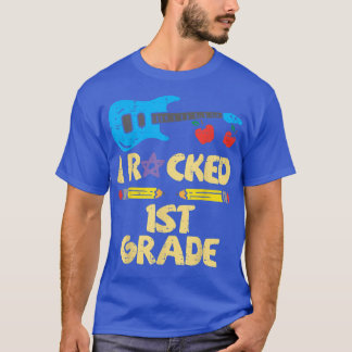 Guitar I Rocked 1st Grade Last Day Of School Music T Shirt