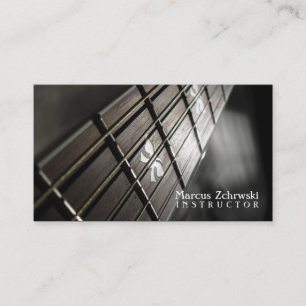 Guitar-instruktion, musik, instrument visitkort