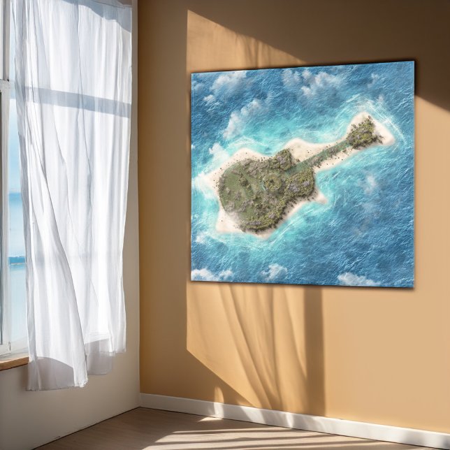 Guitar Island Poster (Skapare uppladdad)