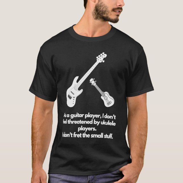 Guitar, jag hatar inte den lilla saker t shirt (Framsida)