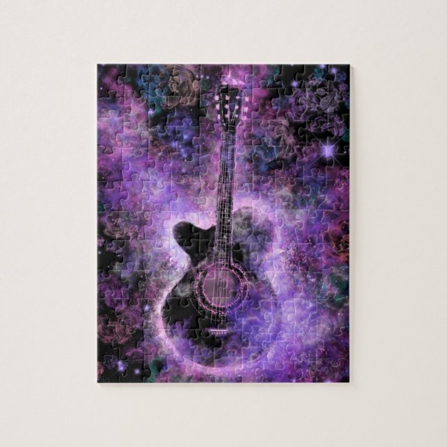 Guitar Jigszawa Puzzle Pussel (Vertikal)