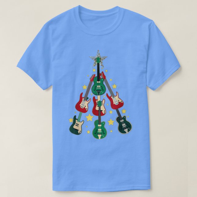 Guitar Julgran T Shirt (Design framsida)