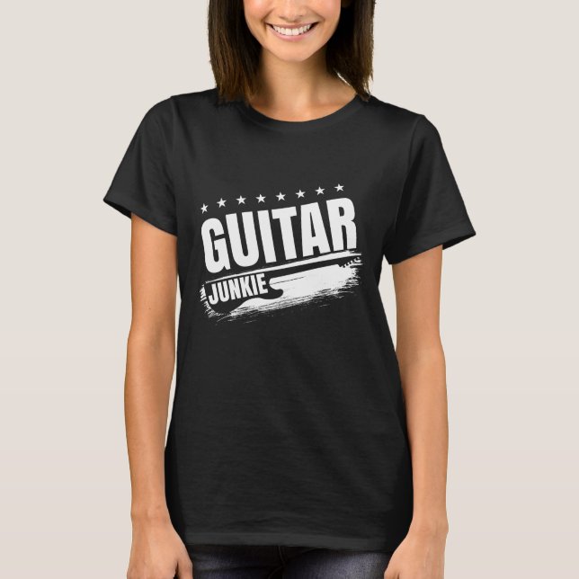 GUITAR JUNKIE T SHIRT (Framsida)