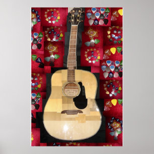 Guitar Kärlek Poster