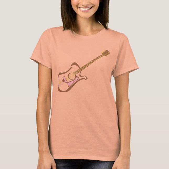Guitar Kärlek T-shirt (Framsida)