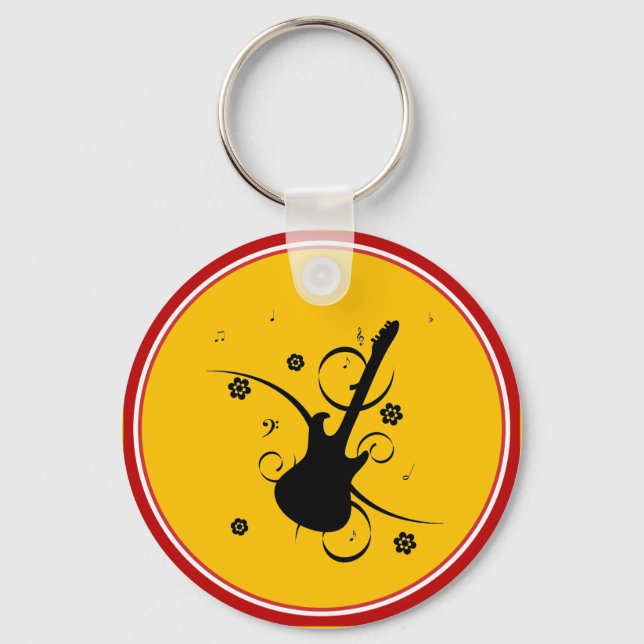 Guitar Keychain Nyckelring (Framsida)