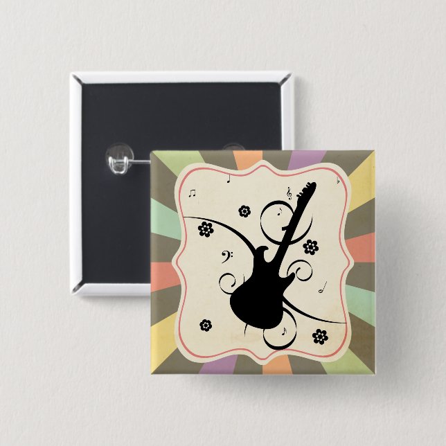 Guitar-knapp Knapp (Framsida & baksida)