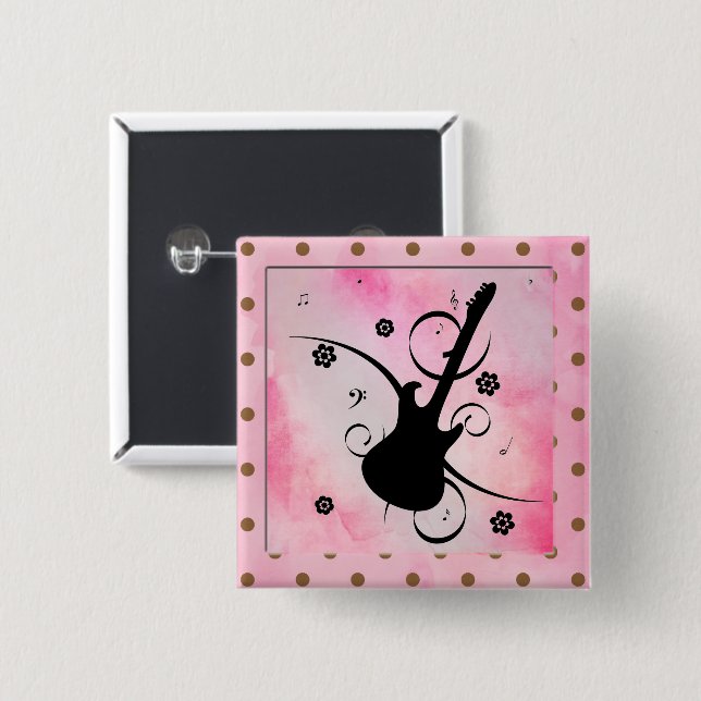 Guitar-knapp Knapp (Framsida & baksida)