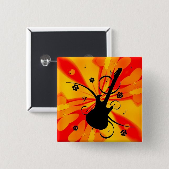 Guitar-knapp Knapp (Framsida & baksida)