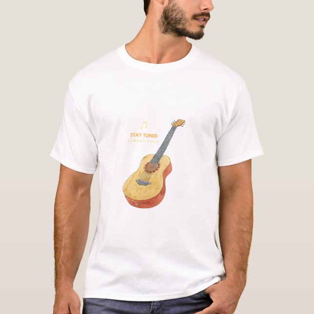 Guitar-kvarhållningsinställning T Shirt (Framsida)