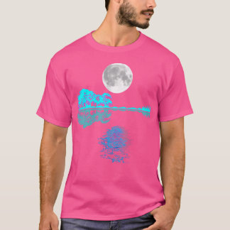 Guitar Lake Reflektioner Musikälskare Vilda djur N T Shirt