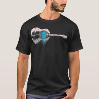 Guitar Lake Shadow Gitarrister Musiker Akustisk Gu T Shirt