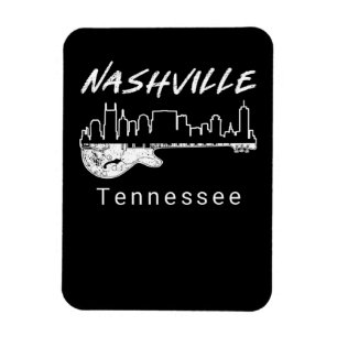 Guitar Land Music Souvenir Gift Nashville Magnet