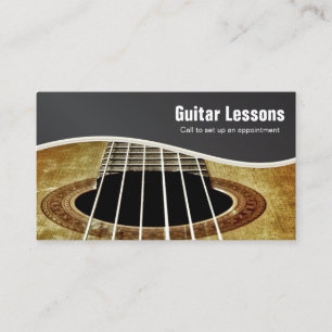 Guitar 🎸 lärdomar och musikinstruktioner visitkort