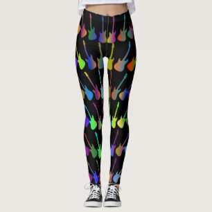 Guitar Legion Stänk i Färg Leggings