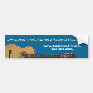 Guitar Lessons Bildekal