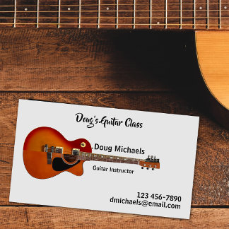 Guitar Lessons / Instructor Visitkort
