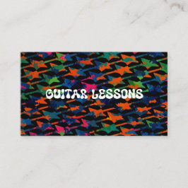 Guitar Lessons Instruktör för Guitarist Music Teac Visitkort