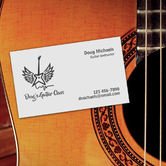 Guitar Lessons / Instruktör Visitkort