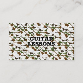 Guitar Lessons Music Teacher Guitarist Instruktör Visitkort