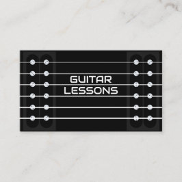Guitar Lessons Teacher Music Guitarist Instruktör Visitkort