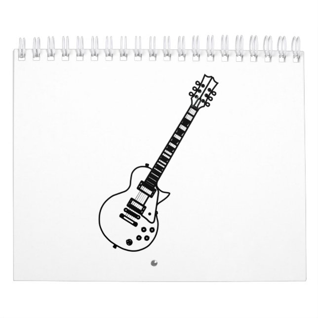 Guitar Line Drawing Kalender (Omslag)