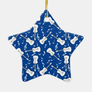 Guitar Linjer Musik noter Keramic Ornament