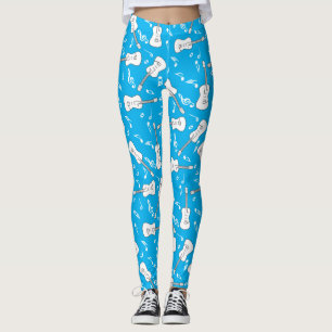 Guitar Linjer Musik noter Leggings