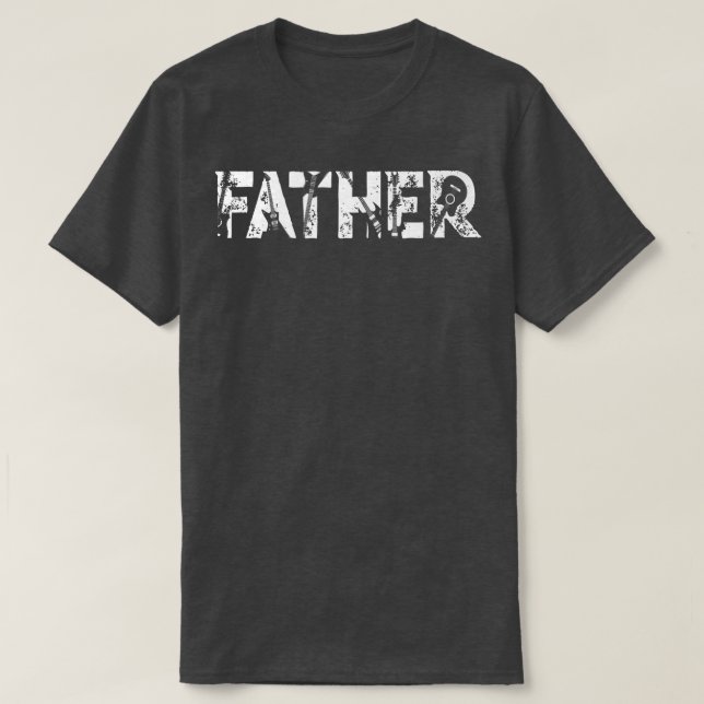 Guitar Lover Guitarist Father Funny Music Fathers  T Shirt (Design framsida)