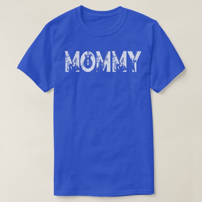 Guitar Lover Guitarist Mommy Funny Music Mothers D T Shirt (Design framsida)