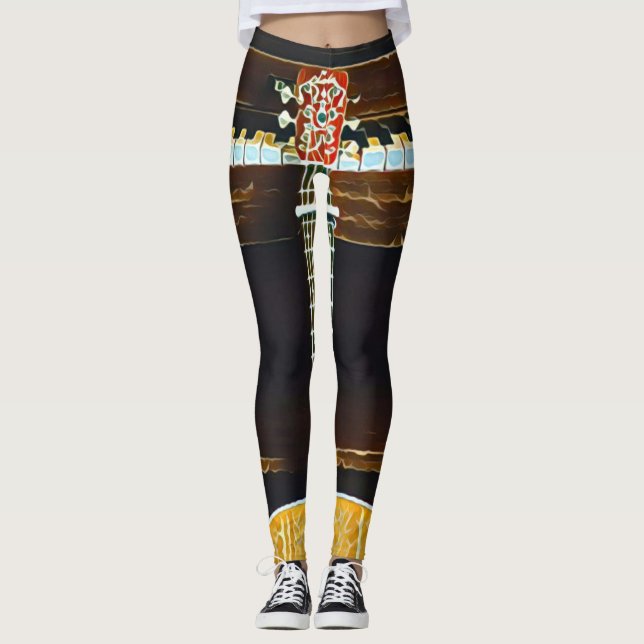 Guitar lovers gifts leggings (Framsida)