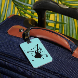 Guitar Luggage Tag Bagagebricka