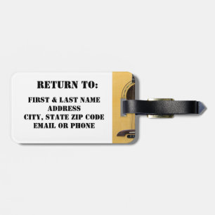 Guitar Luggage Tag Bagagebricka